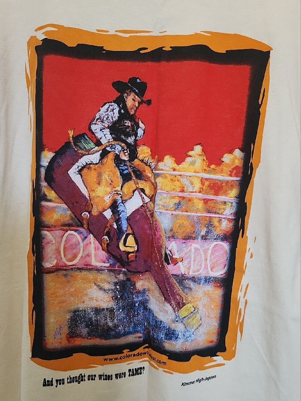 Winefest Palisade,Colorado Mountain Vintage 2008  Logo T-Shirt -NEW WO TAG